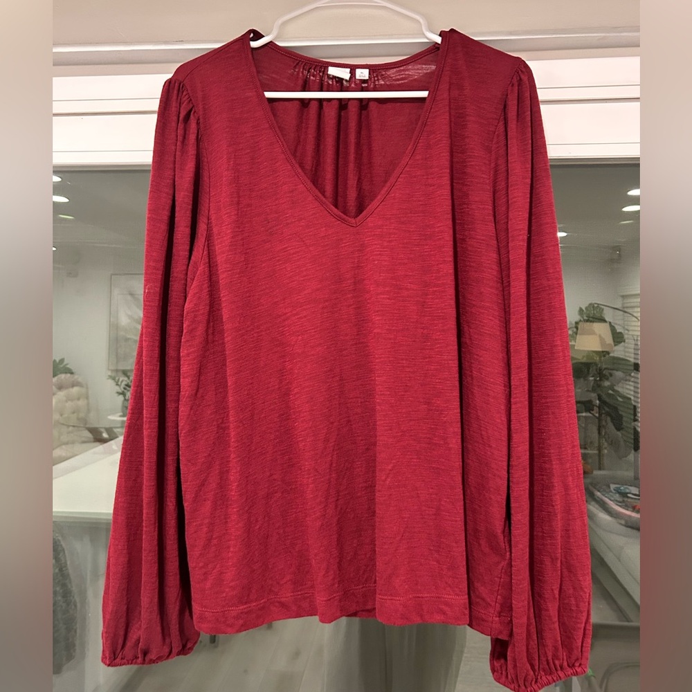 GAP Burgundy Long Sleeve (Size XL)